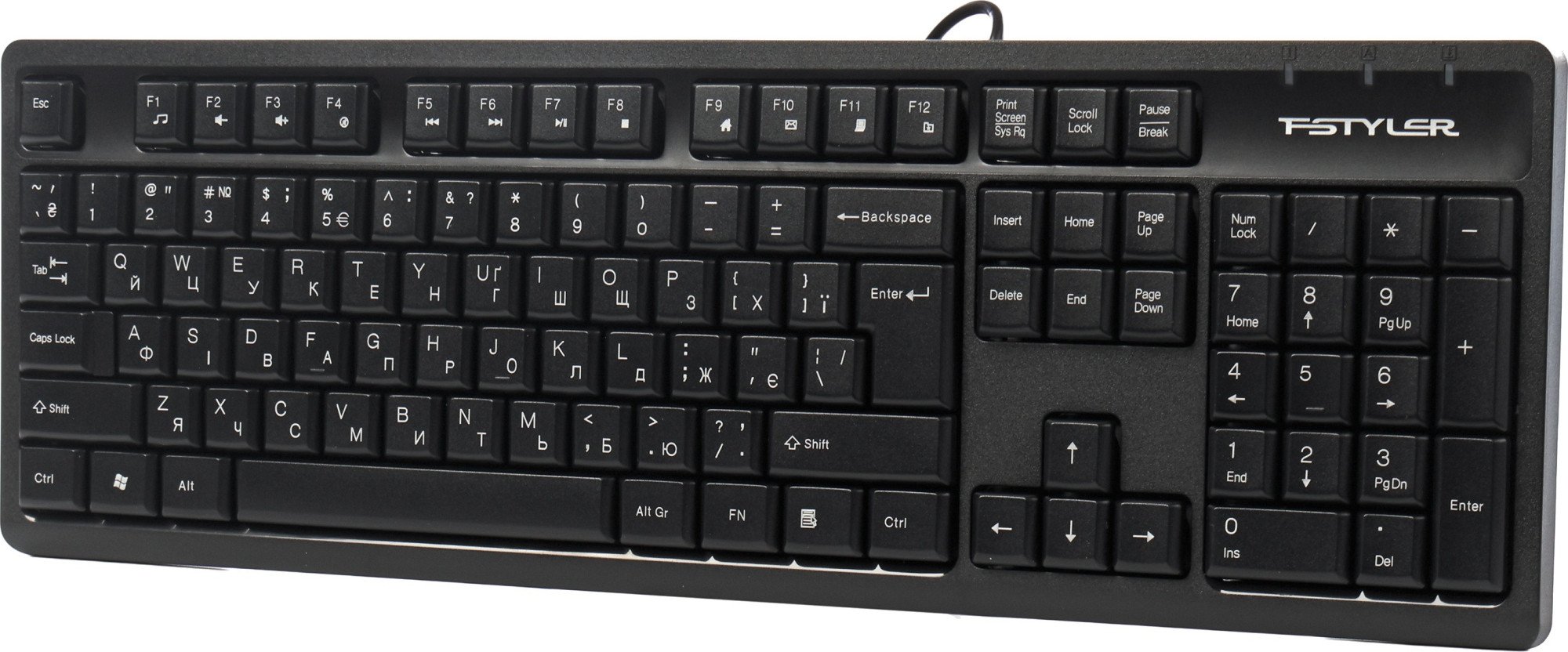 Клавиатура A4tech Fstyler FK12, Black (FK12 Black)