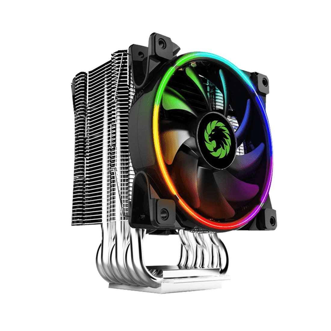 Кулер GameMax Gamma 500 Rainbow, S775/115X/AM3/AM4, 187W, 12cm, 4pin, Al+Cu, 1000-1800rpm, 51.18CFM (GAMMA 500 RAINBOW)