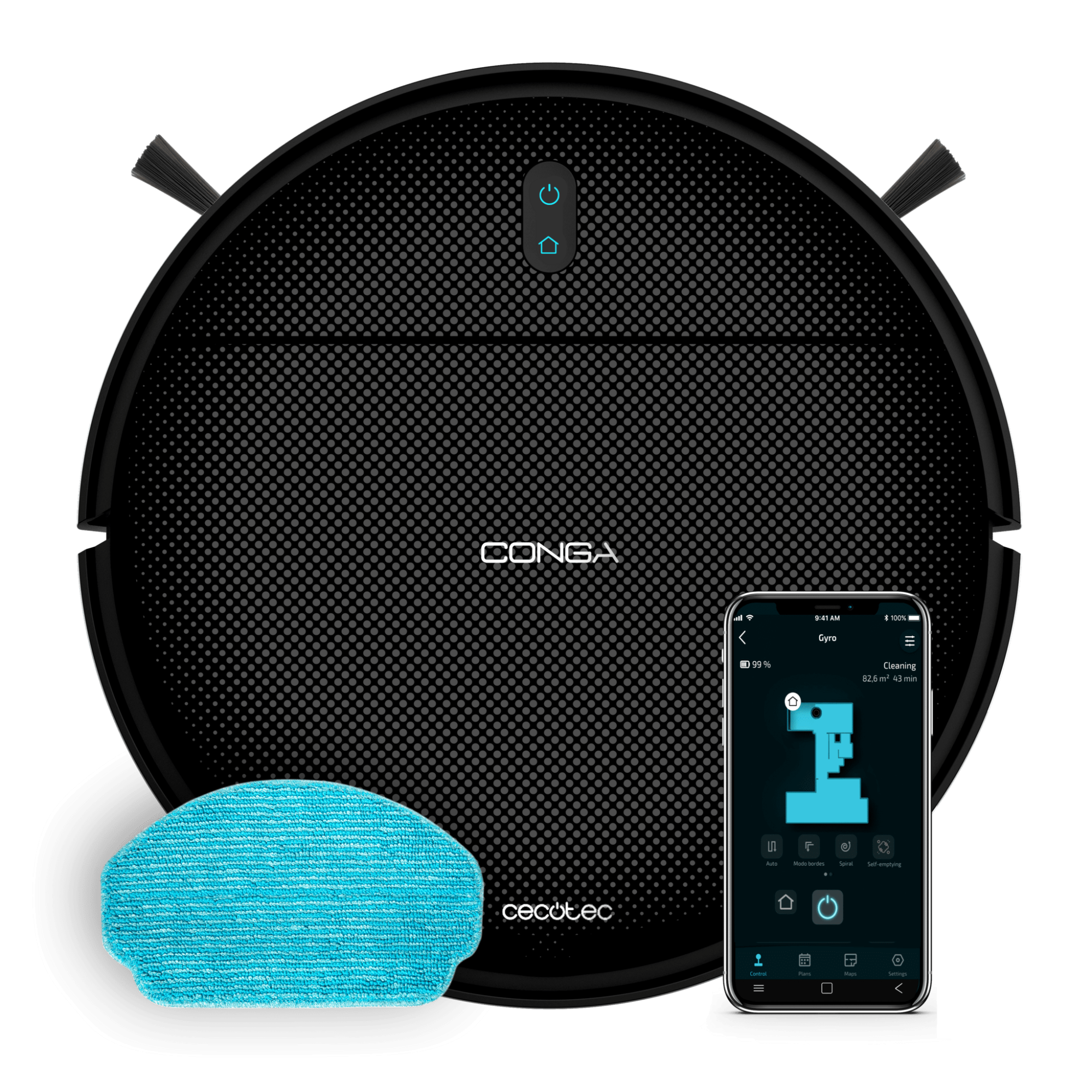 Пылесос-робот Cecotec Conga M10 черный (A01_EU01_114725)