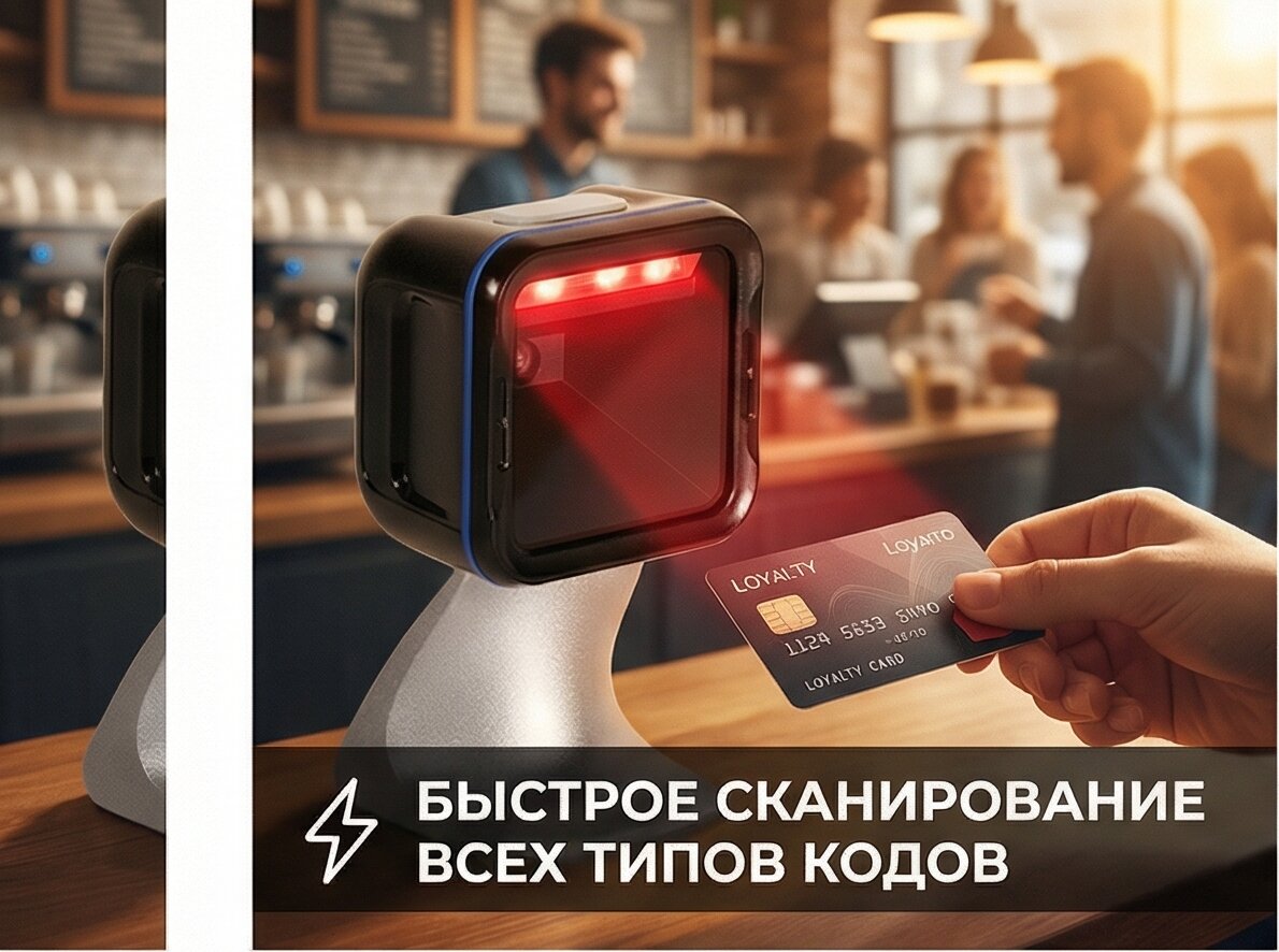 Сканер штрихкода стационарный Mindeo MP7198 MULTISCAN (MP7198)