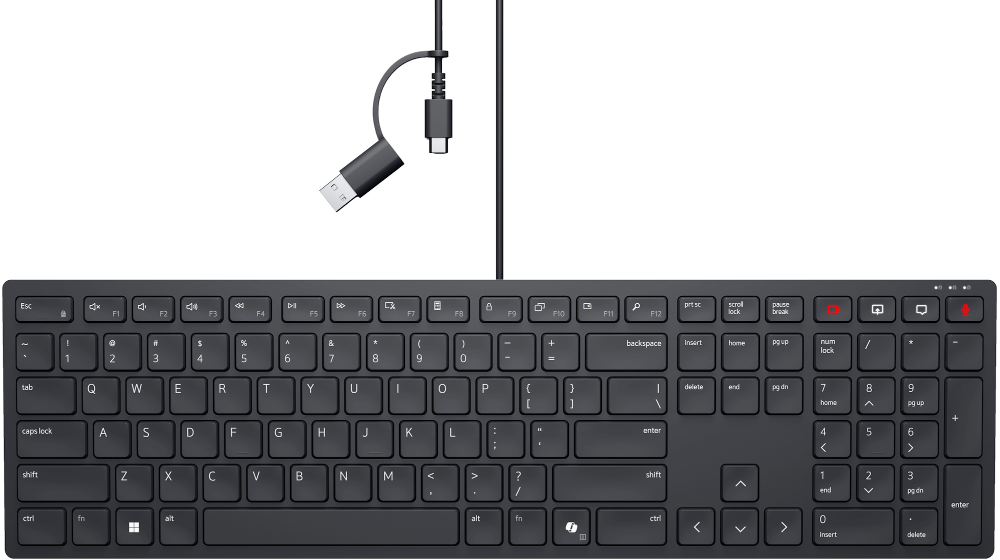 Клавиатура Dell KB525C, Black (580-BBTF)