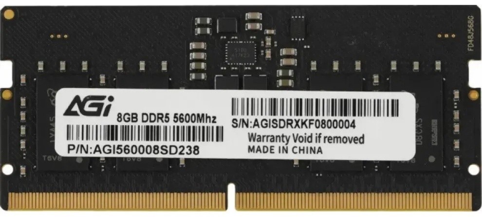 Оперативная память для ноутбука AGI AGI560008SD238 SO-DIMM DDR5 8GB 5600MHz (AGI560008SD238)