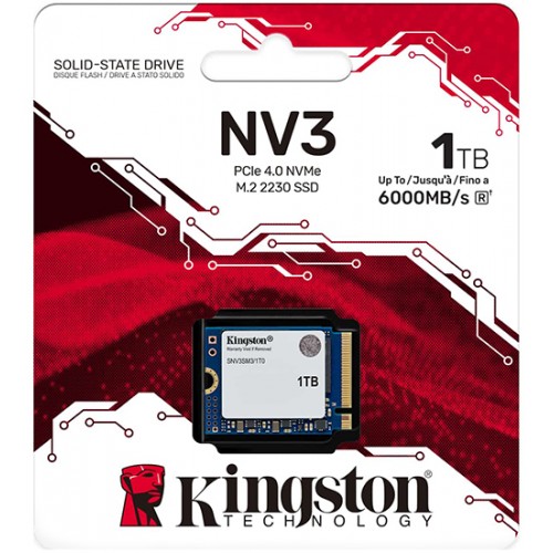 Твердотельный накопитель SSD Kingston SNV3SM3/1T0 1TB Mini M.2 2230 PCIe Gen4 x4 (SNV3SM3/1T0)
