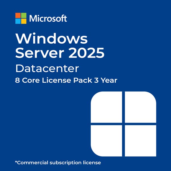 Операционная система Windows Server 2025 Datacenter - 8 Core License Pack 3 Year (DG7GMGF0PWHD-0006)