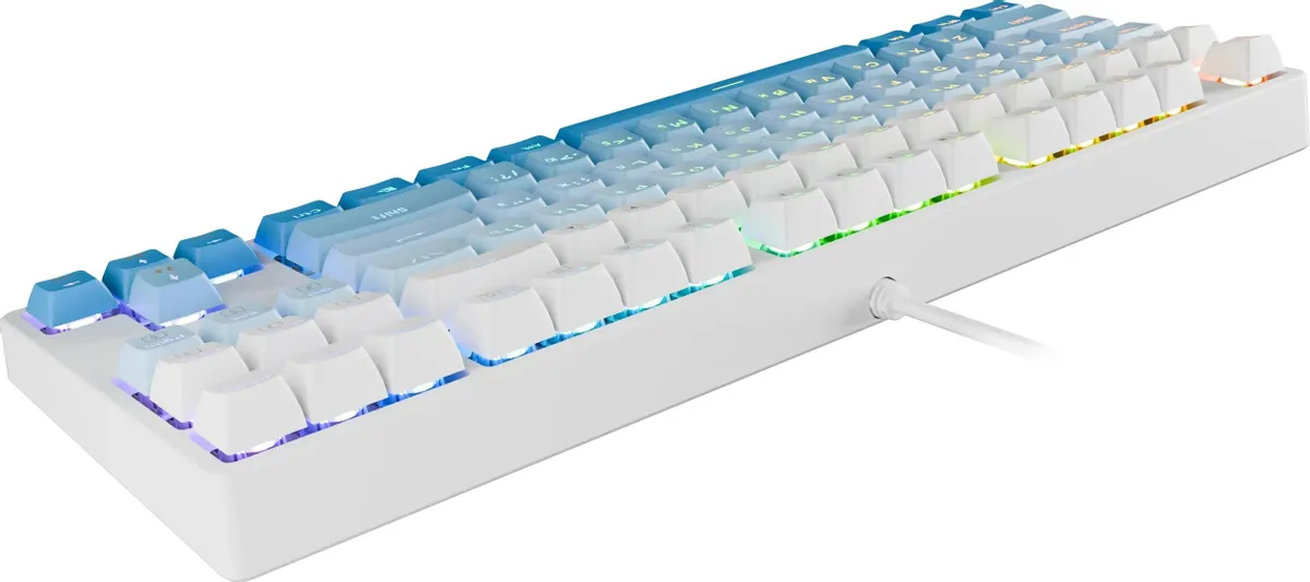 Клавиатура игровая механическая Redragon Cass белый (71485)