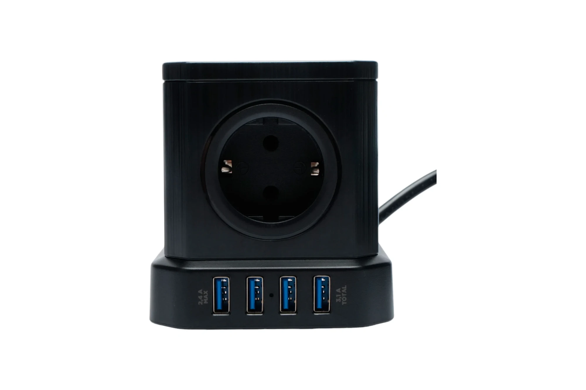 Сетевой фильтр Cablexpert Tower, TWR-5-U4-B-3 черный (TWR-5-U4-B-3)