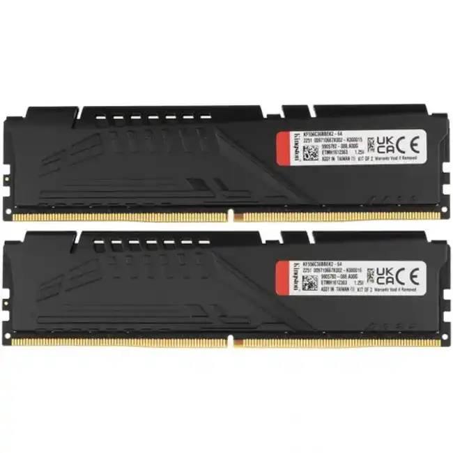 Оперативная память Kingston Fury Beast Expo, DDR-5 64GB/5600MHz 2x32Gb Kit (KF556C36BBEK2-64)