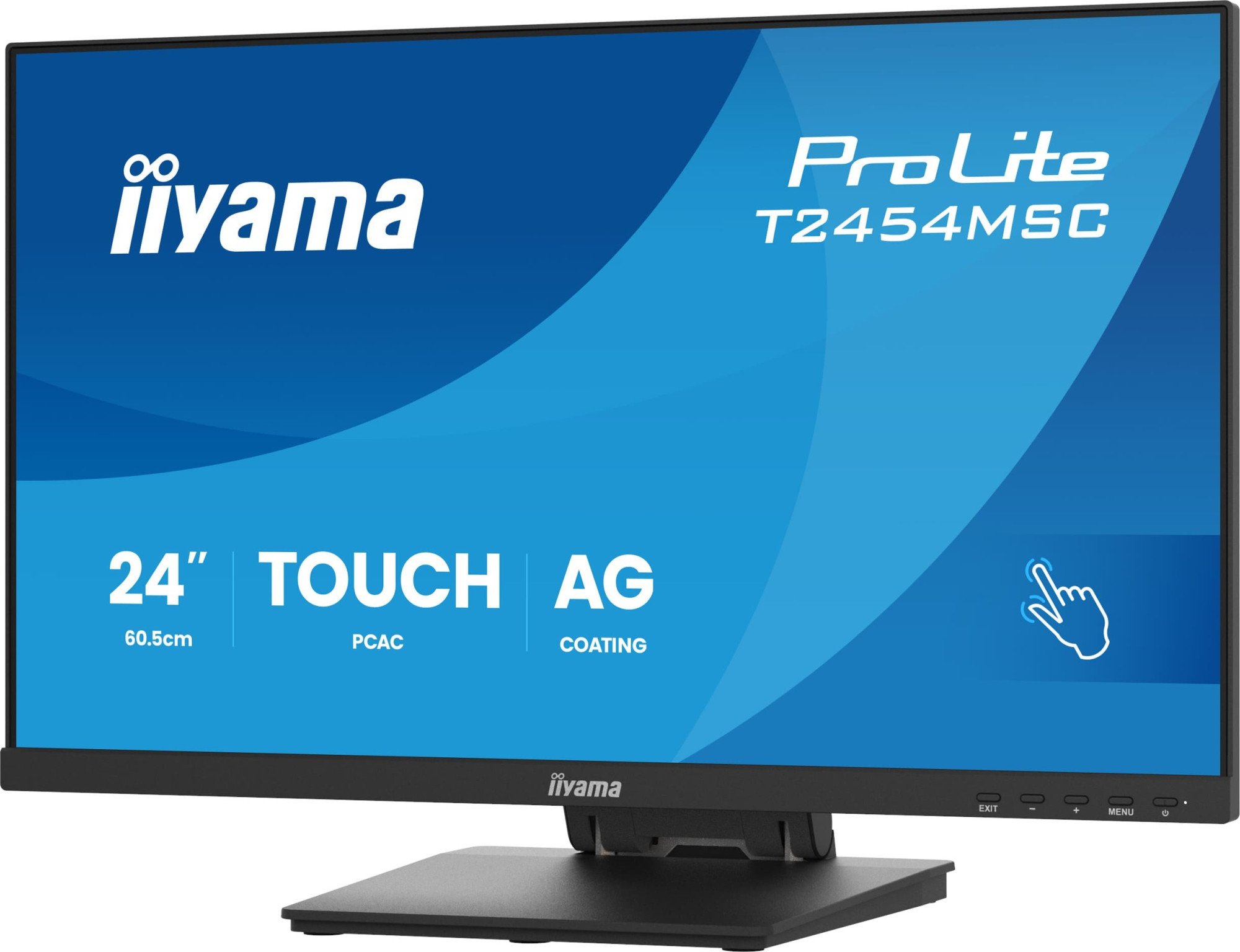 Монитор iiyama ProLite T2454MSC-B3AG 24" - Black (T2454MSC-B3AG)