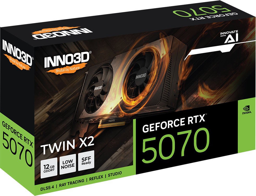 Видеокарта INNO3D GeForce RTX 5070 TWIN X2 (N50702-12D7-195064N)
