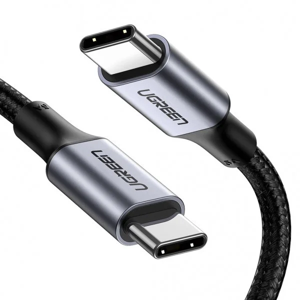 Кабель USB C - USB C, 480Mbps, 5A, QC4.0/PD3.0, 100W, 1m, US316 (70427)