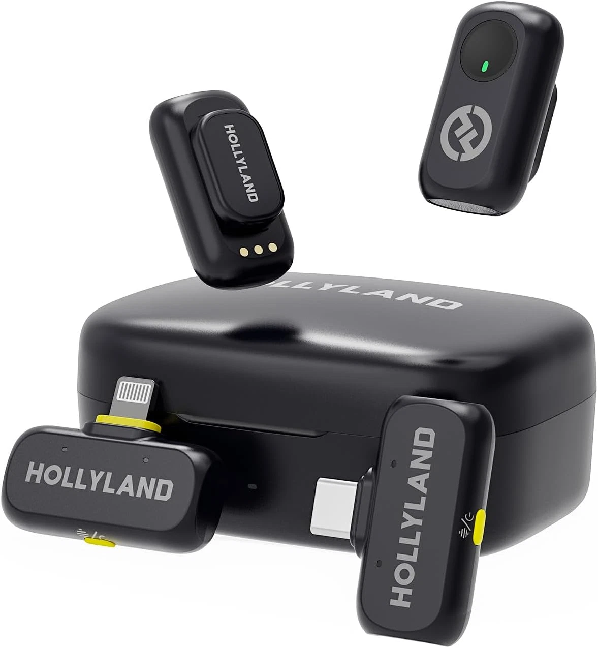 Петличный микрофон Hollyland Lark A1 Combo Черный (A1COM)