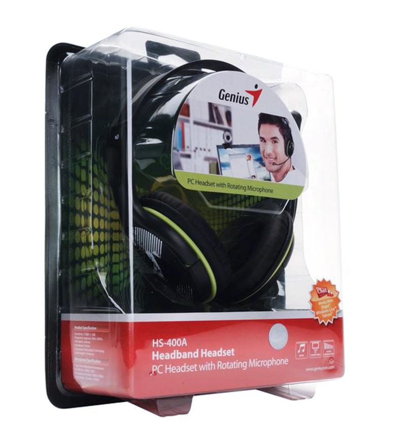 Наушники Genius HS-400A +Single Jack Cable (31710031400)