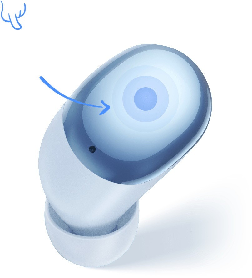 Bluetooth гарнитура Redmi Buds 4 M2137E1, Blue (BHR5847GL)