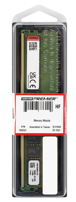 Оперативная память Kingston Server Premier ECC DDR5 32 GB 5600MHz (KSM56R46BD8PMI-32MDI)