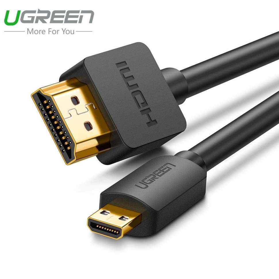 Кабель  UGREEN HDMI(m) - micro HDMI(m), 2m HD127 (30103)