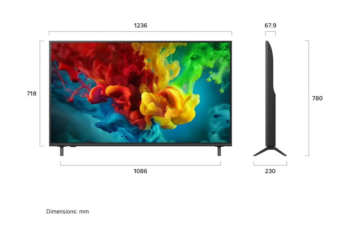 Телевизор LG QNED evo AI QNED83 Mini LED 4K 55" (55QNED83B6A)