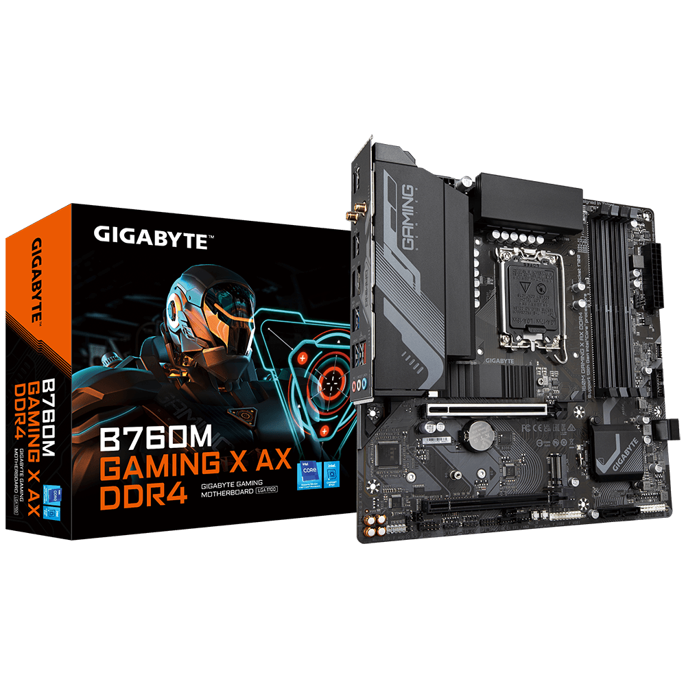 Материнская плата GIGABYTE B760M GAMING X AX DDR4, LGA1700 (B760M GAMING X AX DDR4) Материнская плата GIGABYTE B760M GAMING X AX DDR4, LGA1700 (B760M GAMING X AX DDR4)