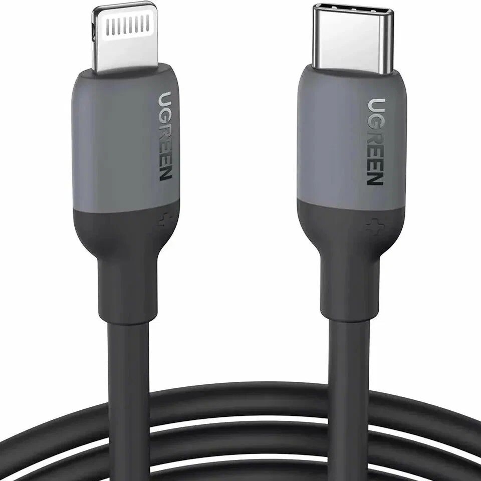 Кабель Ugreen US387, USB-C to Lightning, 1m - Black (20304)