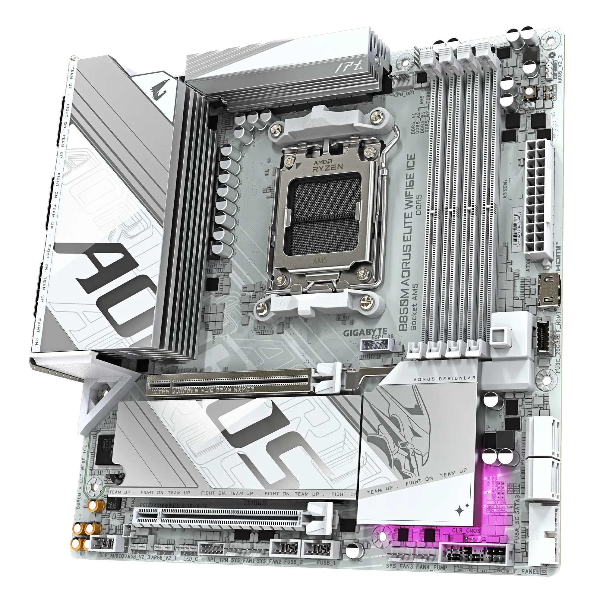 Материнская плата Gigabyte B850M AORUS ELITE WIFI6E ICE  (B850M A ELT WF6E ICE)