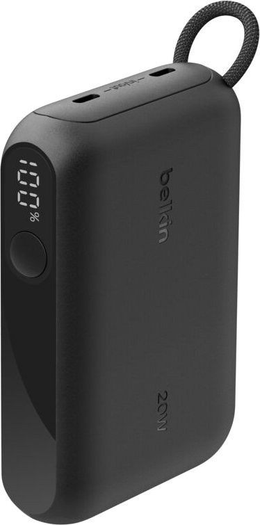 Портативный внешний аккумулятор Belkin 10k PD20W Power Bank with Display, Black (BPB027HQBK)