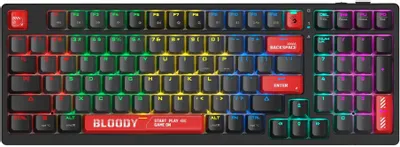 Клавиатура игровая беспроводная Bloody WS98 Bloody Red  (WS98 Bloody Red)