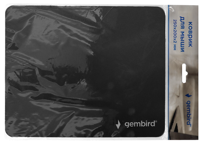 Коврик для мыши Gembird MP-BLACK, 250x200x2mm  (MP-BLACK)