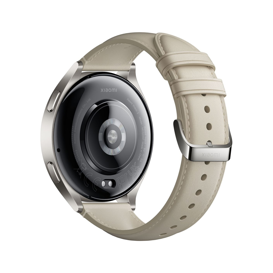 Смарт часы Xiaomi Watch 2 Titan Gray Case With White Leather Strap (M2320W1)