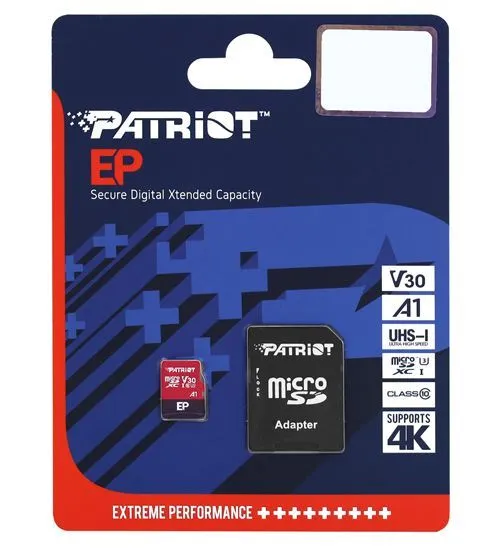  Карта памяти SDXC Patriot, 256GB (PEF256GEP31MCX)