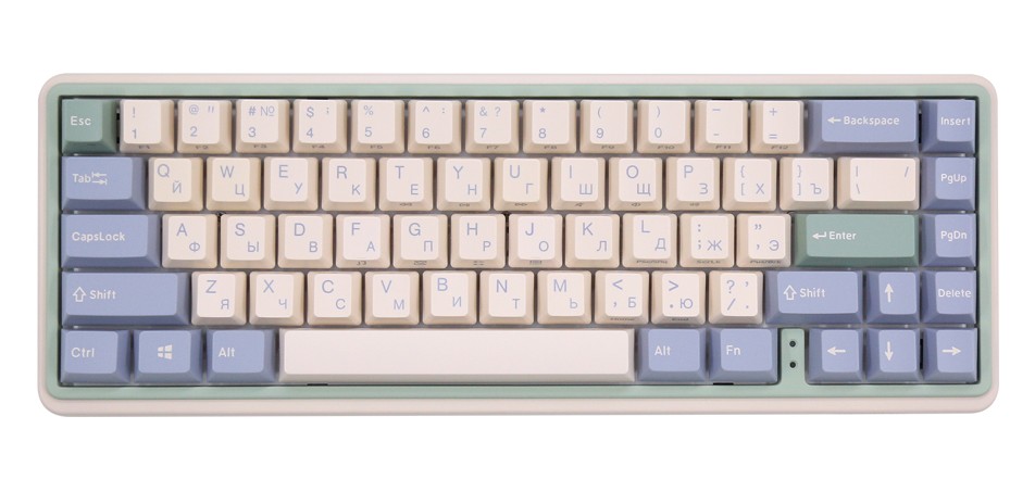 Клавиатура Varmilo Eucalyptus VXH67, Cherry Mx Silent Red (313120)