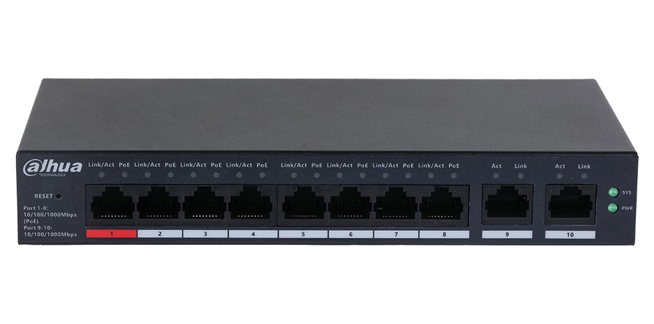 Коммутатор Dahua DH-CS4010-8GT-110 (DH-CS4010-8GT-110) Коммутатор Dahua DH-CS4010-8GT-110 (DH-CS4010-8GT-110)