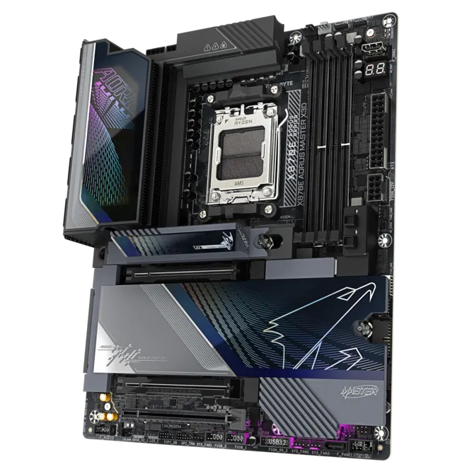 Материнская плата Gigabyte X870E Aorus Master X3D (X870E A MASTER X)