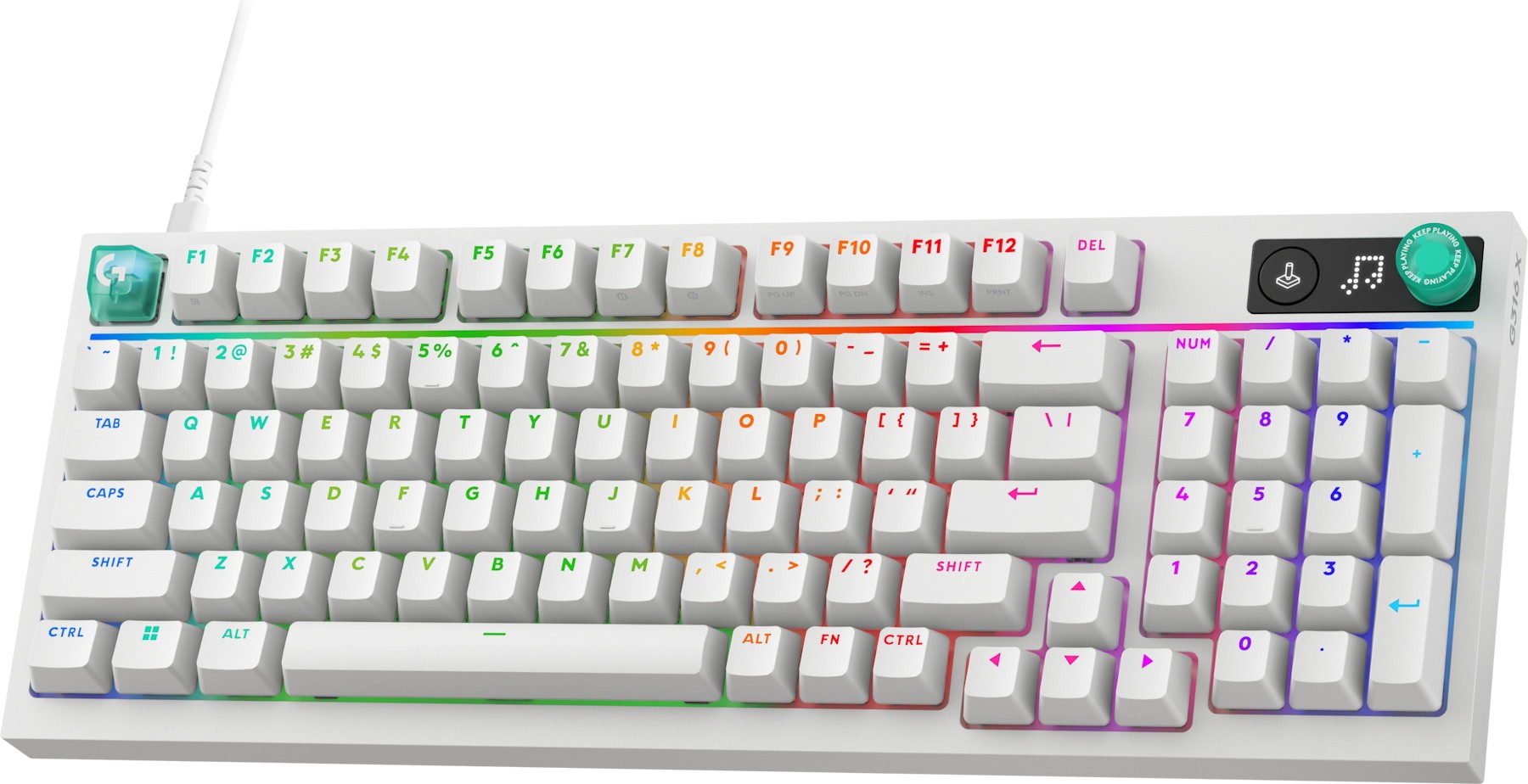 Игровая клавиатура Logitech G316 X 98, White (920-014231)