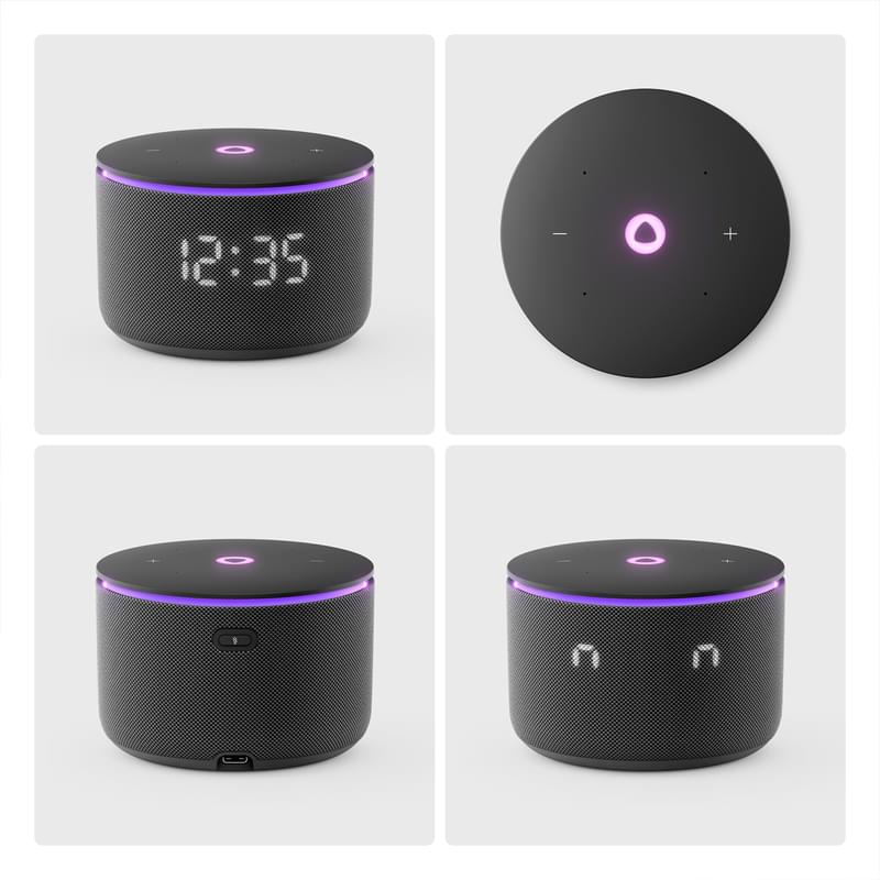 Колонка Яндекс.Станция Мини 3 Про на YaGPT, Black, 18Вт, Wi-Fi, USB-C (YNDX-00059 BLACK)