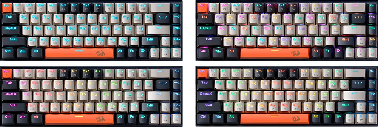 Клавиатура Redragon Ryze black, (71342)