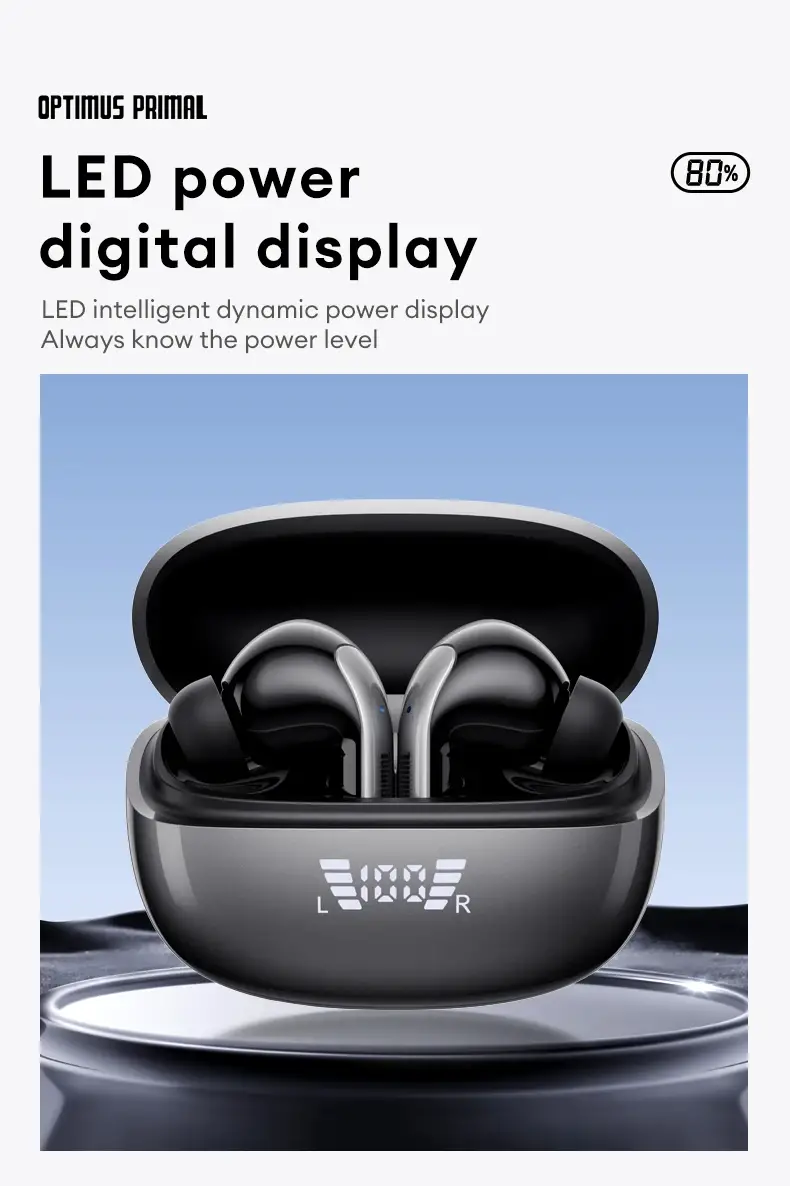 Наушники беспроводные TWS Transformers TF-T28 PRO, Black (TF-T28 PRO_Black)