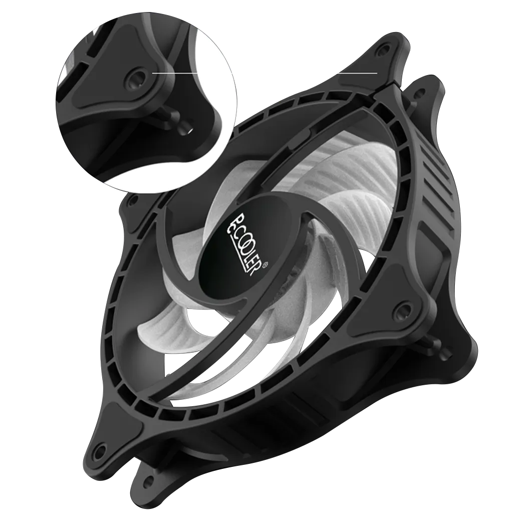 Вентилятор для корпуса PCCooler FX 120 ARGB BK Black (FX 120 ARGB BK)
