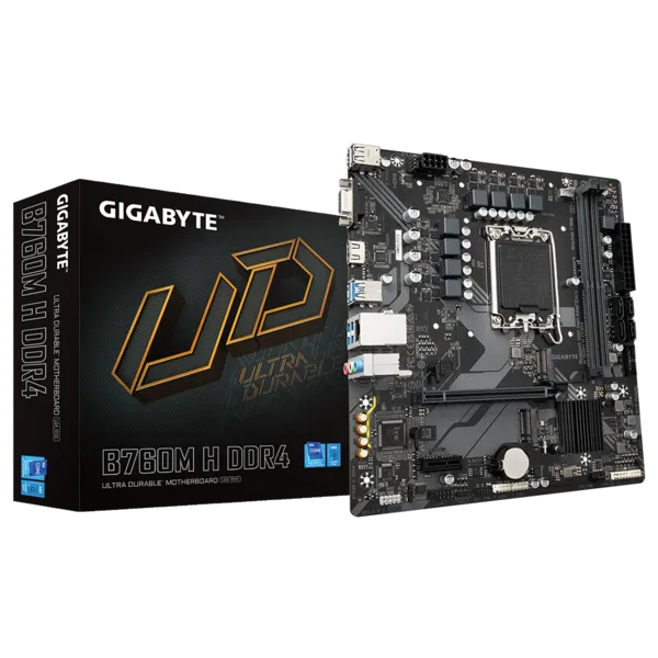 Материнская плата Gigabyte B760M H DDR4 (B760M H DDR4 (REV1.0))