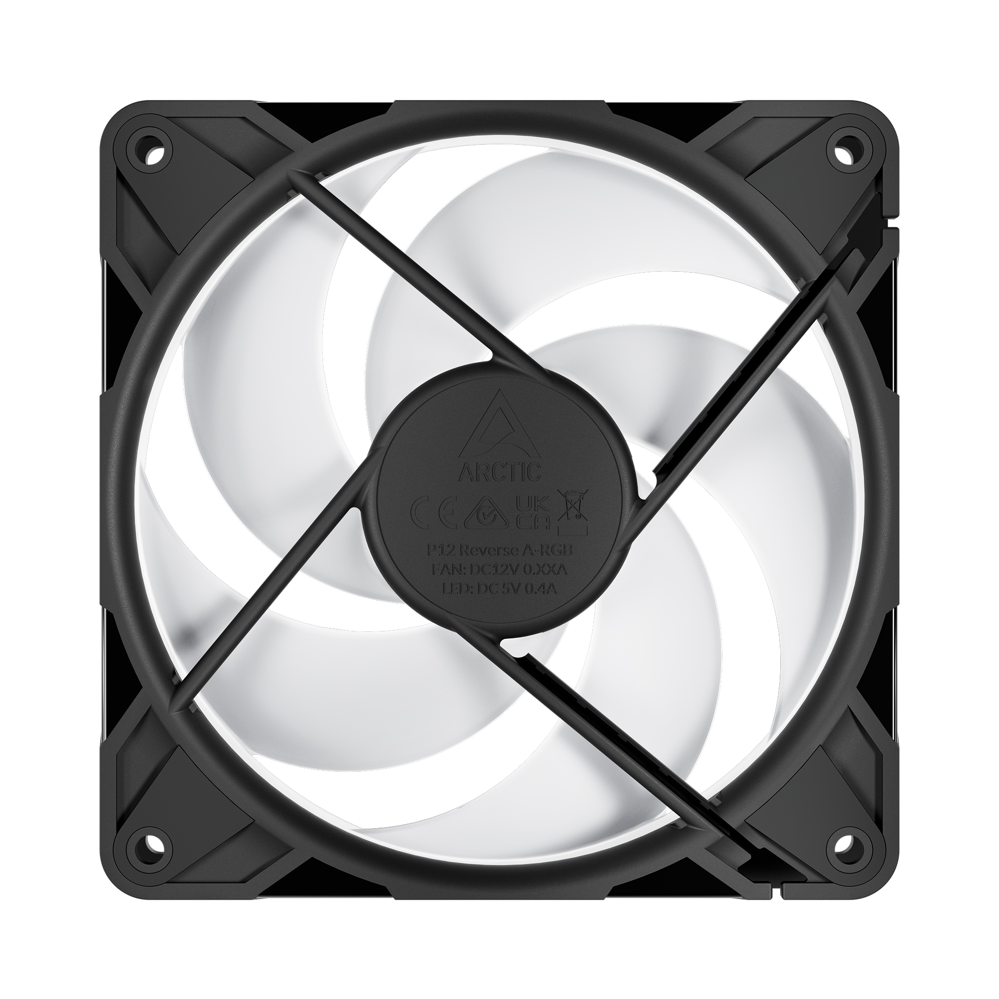 Кулер для корпуса ARCTIC P12 Pro Reverse ARGB 3 Pack, Black (ACFAN00333A)