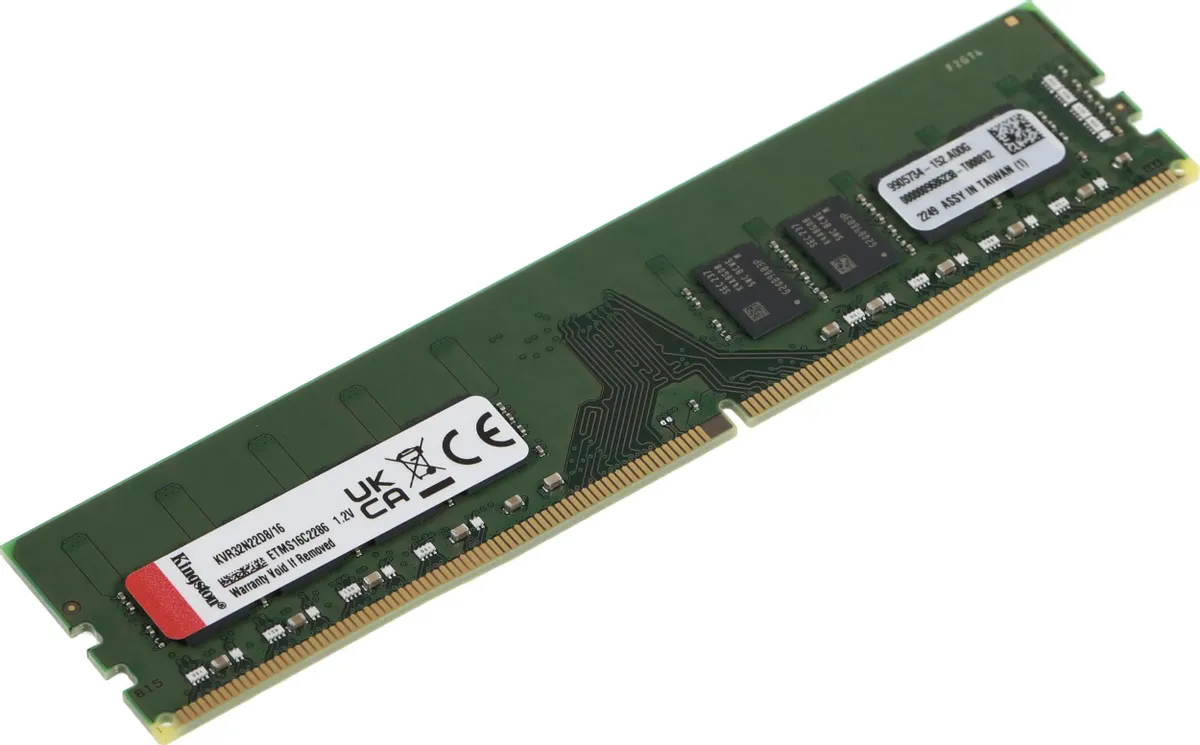 Оперативная память Kingston KVR32N22D8/16WP DDR4 DIMM 16Gb 3200MHz (KVR32N22D8/16WP)
