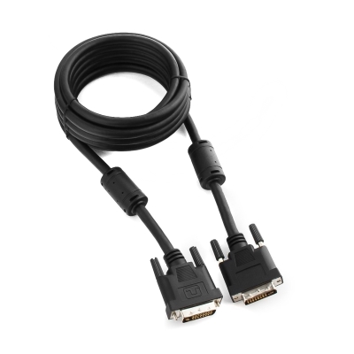 Кабель SVGA, DVI-D to DVI-D, m/m, Cablexpert, CC-DVIL-BK-15, 4.5м (CC-DVIL-BK-15)