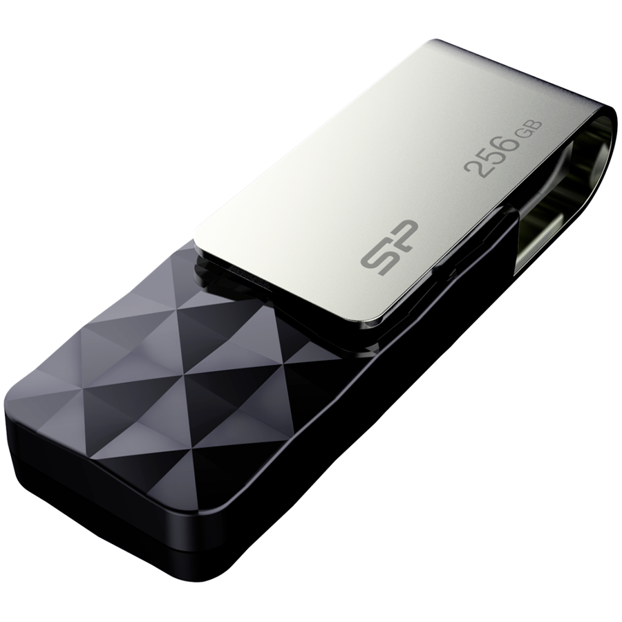 Флэш-накопитель Silicon Power Blaze - B30, 32GB, Black (SP032GBUF3B30V1K)