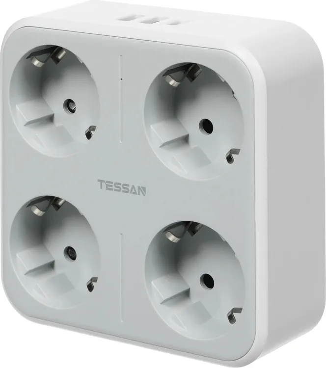 Сетевой фильтр Tessan TS-302-DE-C, Grey (TS-302-DE-C)