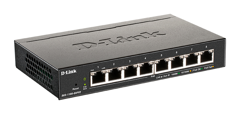 Коммутатор D-Link DGS-1100-08PV2 (DGS-1100-08PV2/A4A)