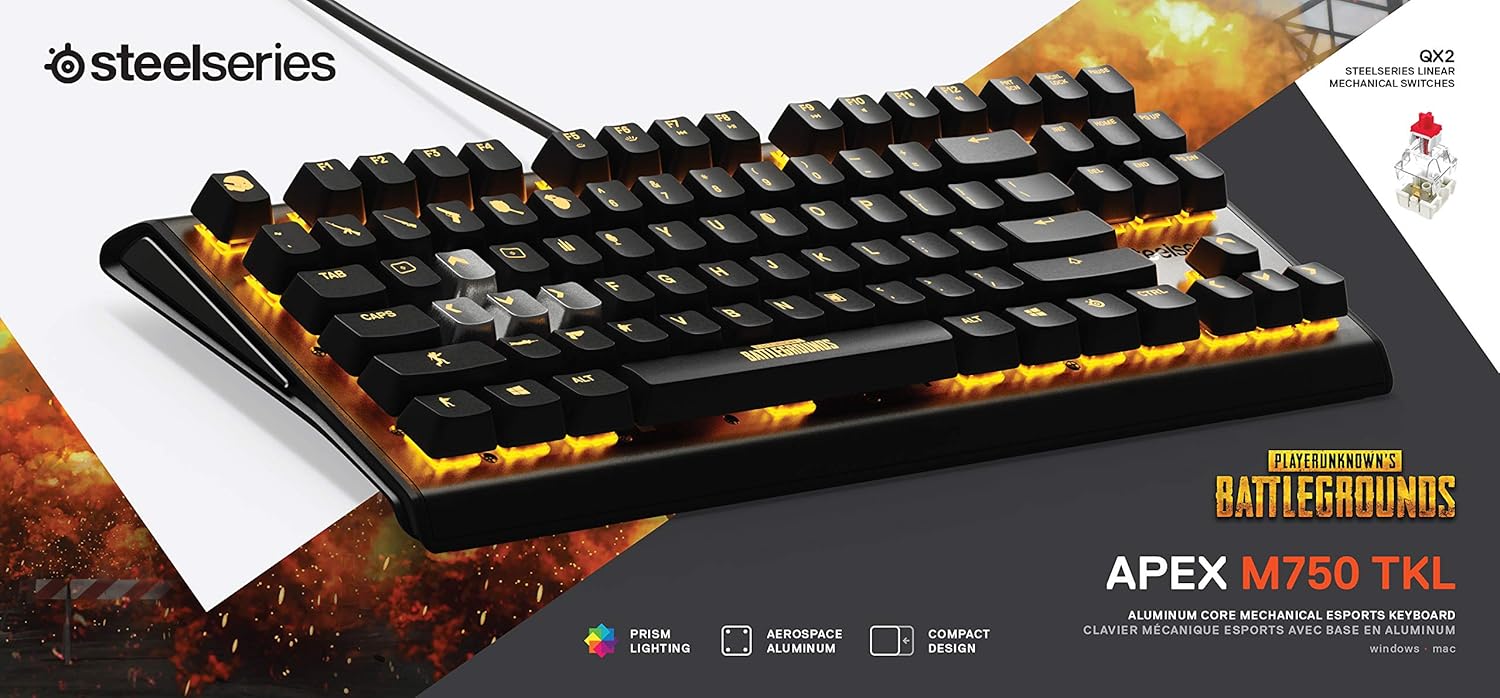 Клавиатура SteelSeries Apex M750 TKL PUBG Edition - Black (64726)