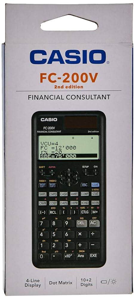 Калькулятор финансовый CASIO FC-200V-2-W-ET (FC-200V-2-W-ET)