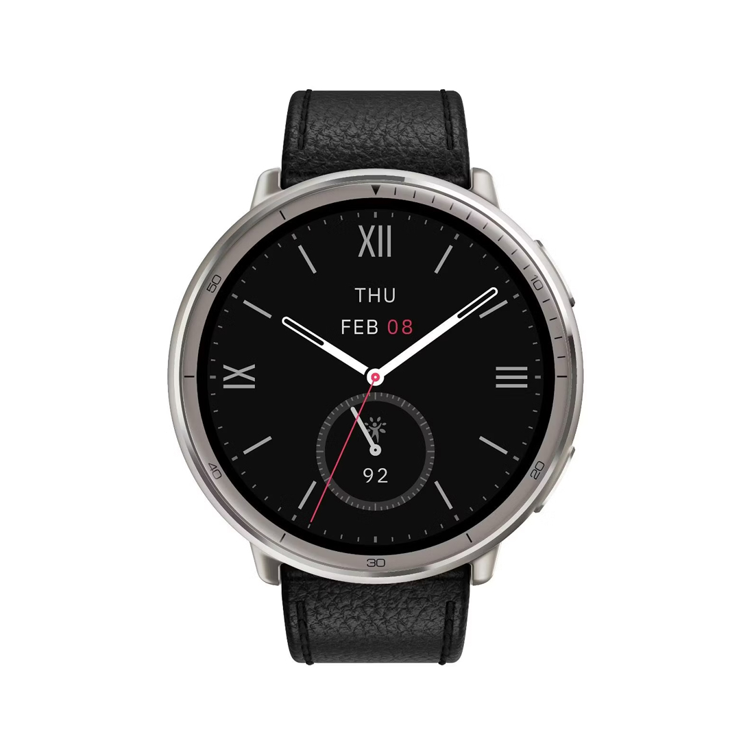 Смарт часы Amazfit Active 2 Round A2437 Black Leather (A2437) (A2437_ Black Leather)