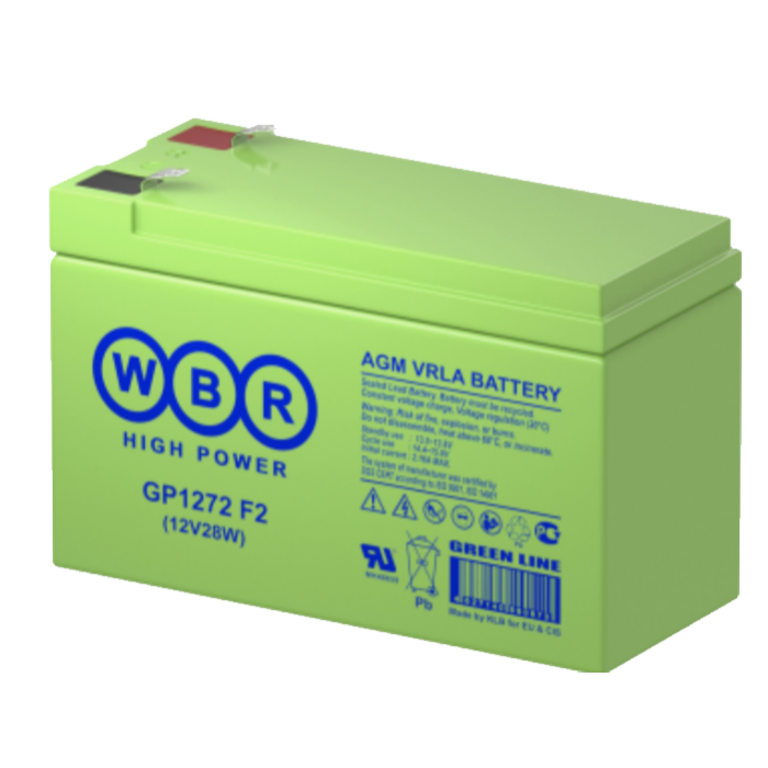  Батарея для UPS 12V, 7.2Ah (WBR GP1272 F2)