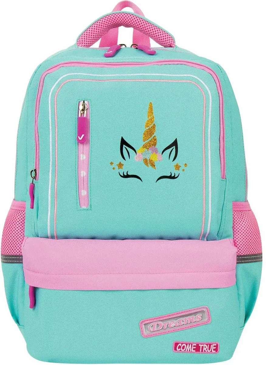 Рюкзак BRAUBERG Unicorn, Mint-Pink (229977)