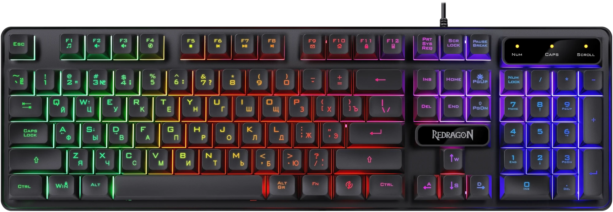 Клавиатура + мышь + наушники, Redragon S137, Black (72335)