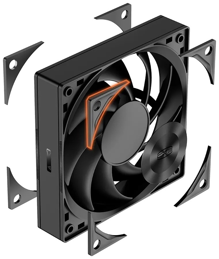 Вентилятор для корпуса PCCooler F5 R120 Black (F5R120 BK)
